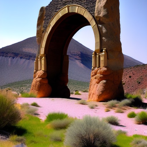 Pic of mountain and archway