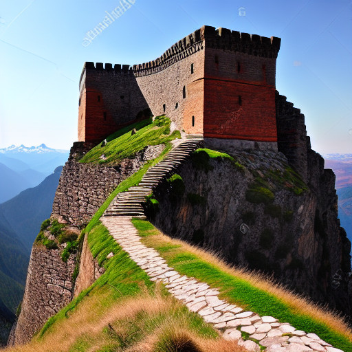 Walls around the keep