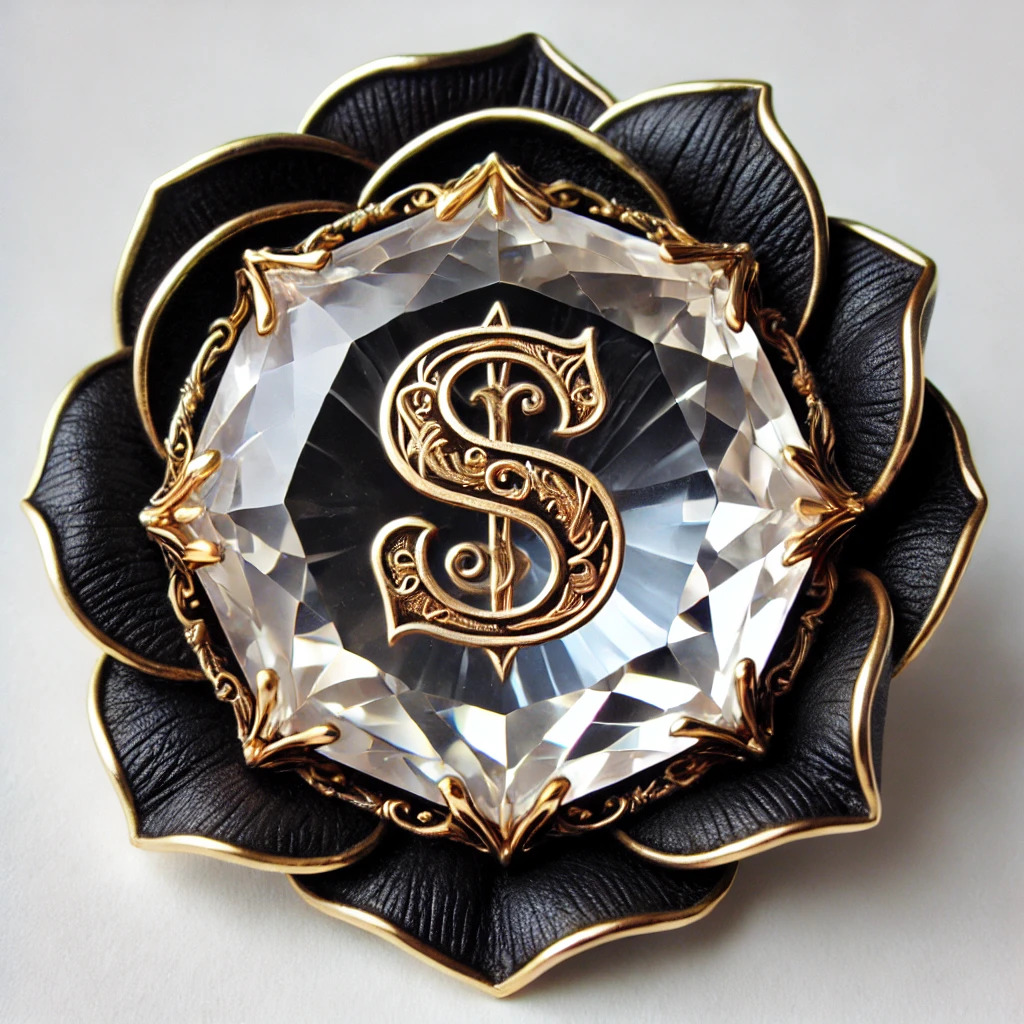 Sterling's Gold-and-Black Brooch